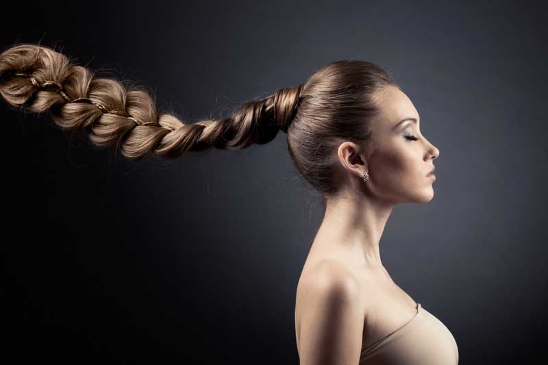 Woman with Plait in Hair